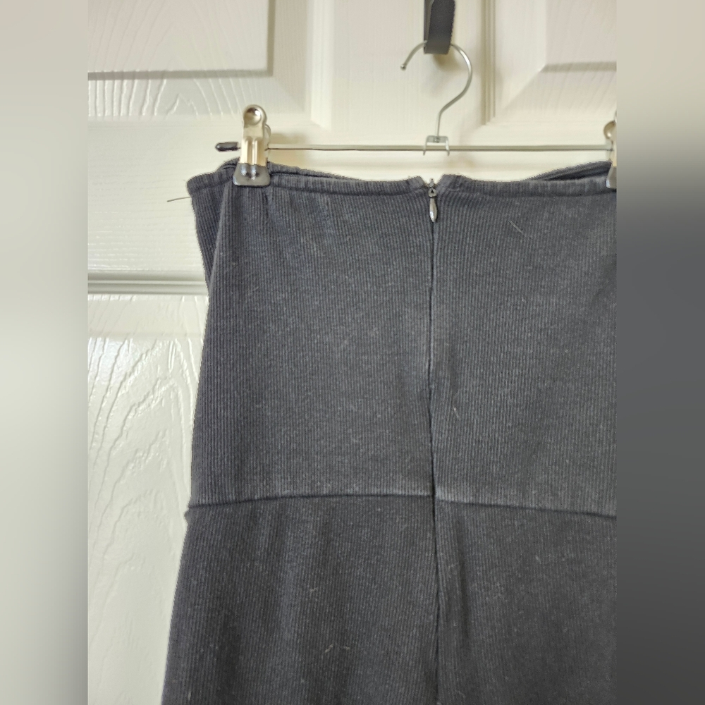Edikted Black Strapless Ribbed Short Romper M - Picture 6 of 7
